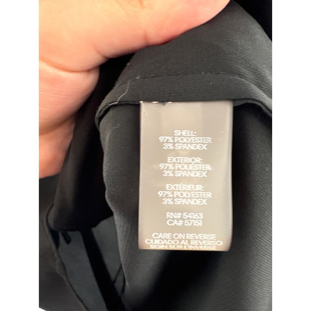 Women’s Calvin Klein XL Black Sleeveless Blouse w/ White Trim - Picture 5 of 5